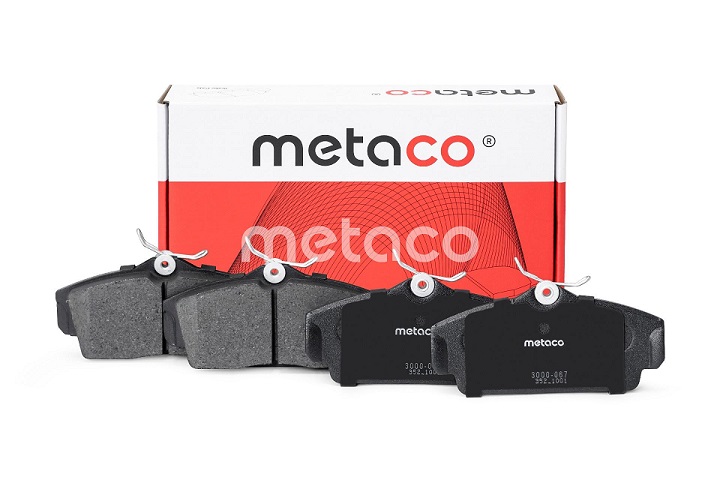 КОЛОДКИ ТОРМОЗНЫЕ ДИСКОВЫЕ METACO 3000067