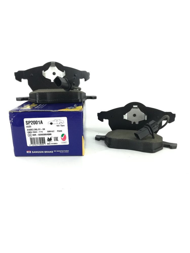 КОЛОДКИ ТОРМОЗНЫЕ ДИСКОВЫЕ SANGSIN BRAKE SP2001A