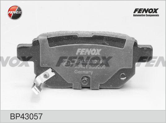 КОЛОДКИ ТОРМОЗНЫЕ ДИСКОВЫЕ FENOX BP43057