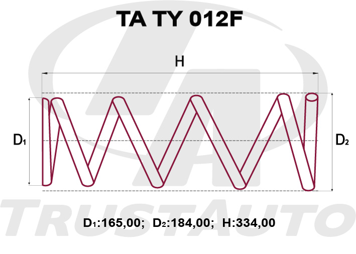 ПРУЖИНА ПОДВЕСКИ TRUSTAUTO TATY012F
