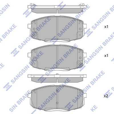 КОЛОДКИ ТОРМОЗНЫЕ ДИСКОВЫЕ SANGSIN BRAKE SP4098