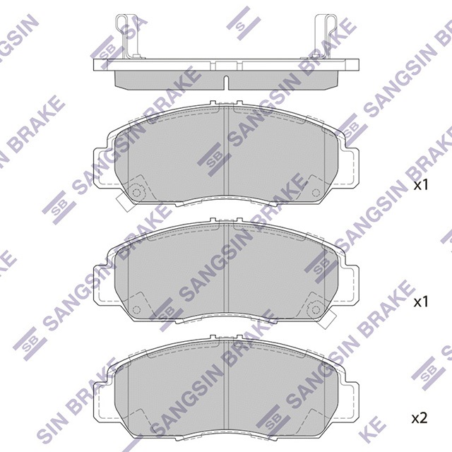 КОЛОДКИ ТОРМОЗНЫЕ ДИСКОВЫЕ SANGSIN BRAKE SP2012