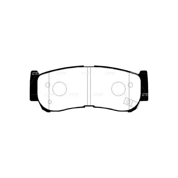 КОЛОДКИ ТОРМОЗНЫЕ ДИСКОВЫЕ CTR GK0486P