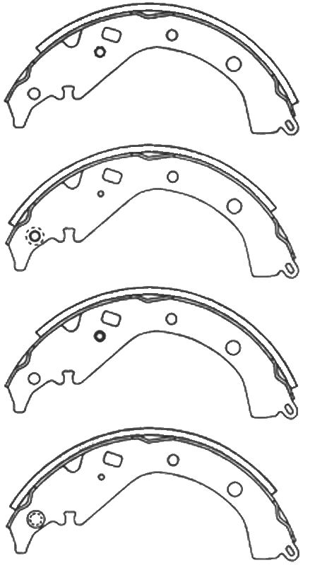 КОЛОДКИ ТОРМОЗНЫЕ БАРАБАННЫЕ AKEBONO NR1082