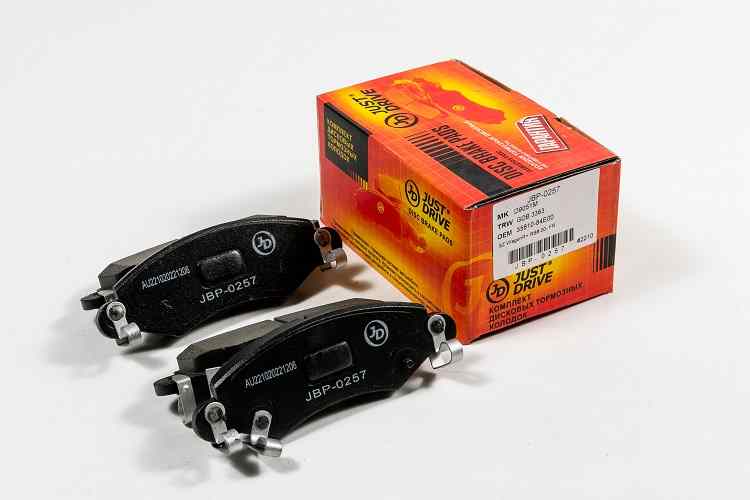 КОЛОДКИ ТОРМОЗНЫЕ ДИСКОВЫЕ JD JBP0257