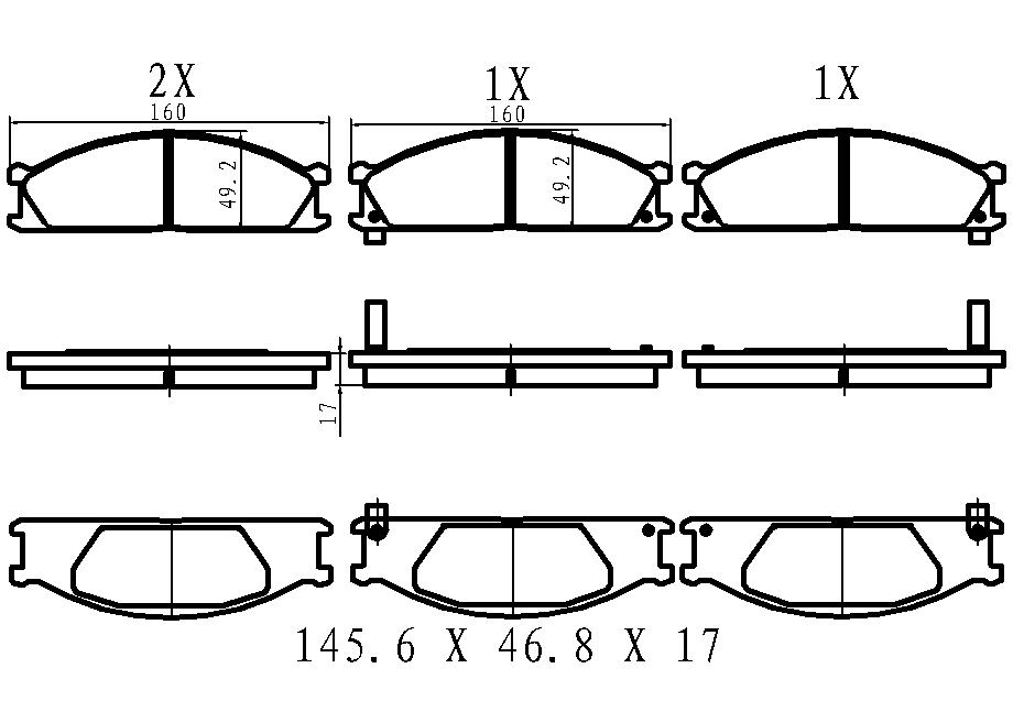 КОЛОДКИ ТОРМОЗНЫЕ ДИСКОВЫЕ JD JBP0003
