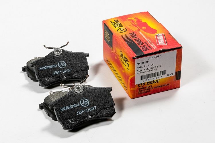 КОЛОДКИ ТОРМОЗНЫЕ ДИСКОВЫЕ JD JBP0097