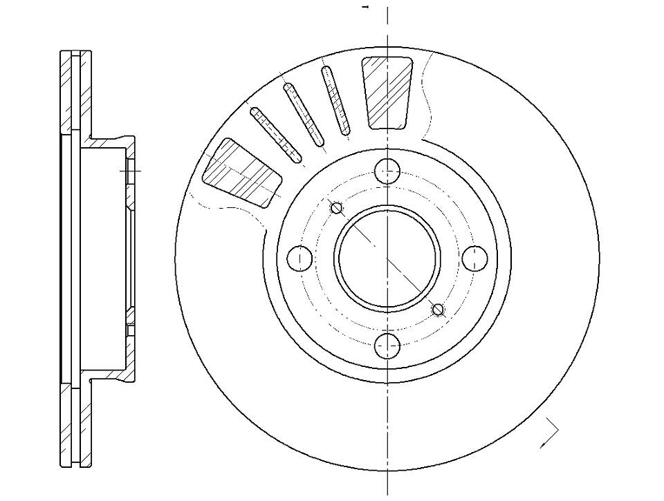 ДИСК ТОРМОЗНОЙ G-BRAKE GR02135