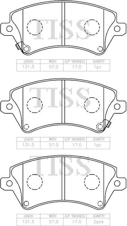 КОЛОДКИ ТОРМОЗНЫЕ ДИСКОВЫЕ PARAUT T281264Y