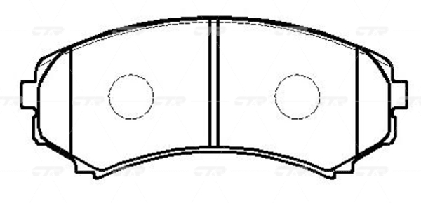 КОЛОДКИ ТОРМОЗНЫЕ ДИСКОВЫЕ CTR GK0577