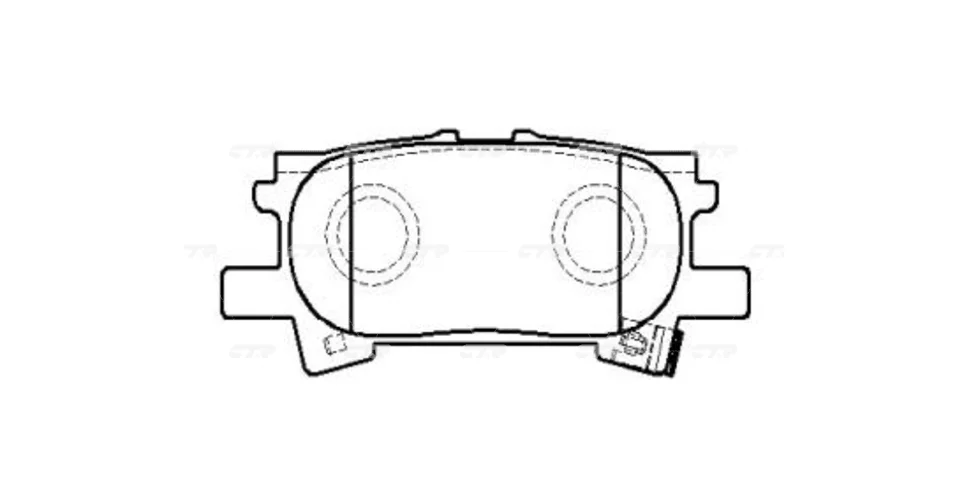 КОЛОДКИ ТОРМОЗНЫЕ ДИСКОВЫЕ CTR GK1185