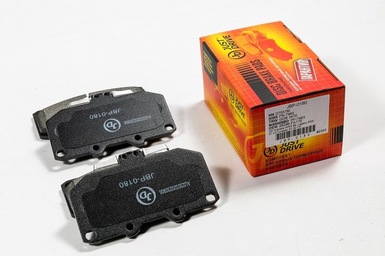 КОЛОДКИ ТОРМОЗНЫЕ ДИСКОВЫЕ JD JBP0180