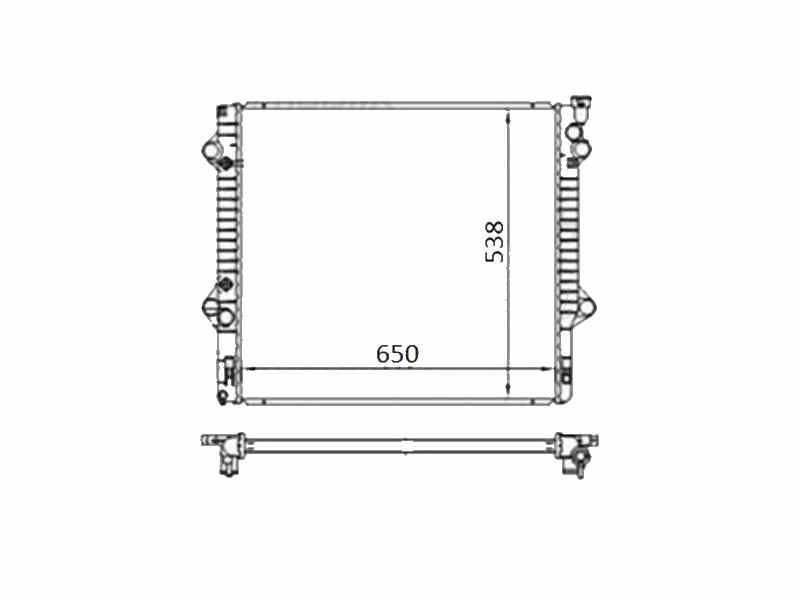 РАДИАТОР СИСТЕМЫ ОХЛАЖДЕНИЯ ДВС SAT TY0016