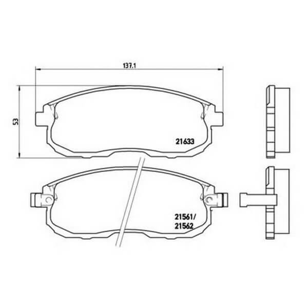 КОЛОДКИ ТОРМОЗНЫЕ ДИСКОВЫЕ IXAT X3P0060