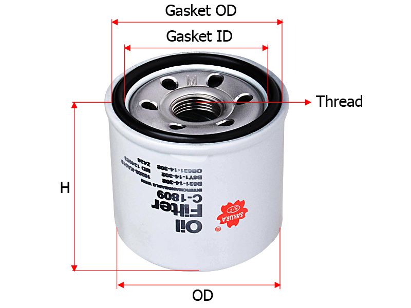 ФИЛЬТР МАСЛЯНЫЙ SAKURA C1809SBP