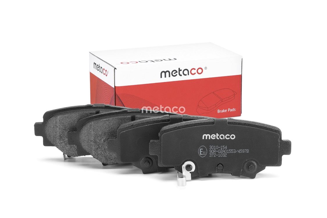 КОЛОДКИ ТОРМОЗНЫЕ ДИСКОВЫЕ METACO 3010154