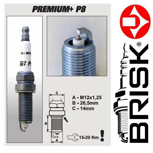 СВЕЧА ЗАЖИГАНИЯ BRISK P81626