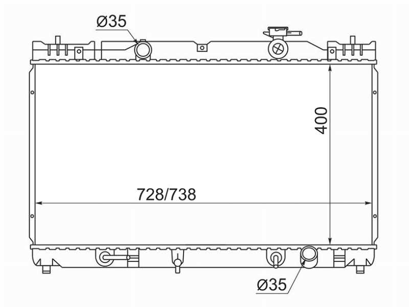 РАДИАТОР СИСТЕМЫ ОХЛАЖДЕНИЯ ДВС SAT SGTY0003ACV30