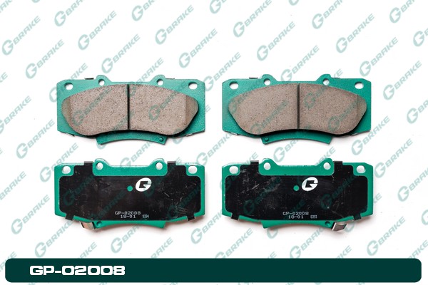 КОЛОДКИ ТОРМОЗНЫЕ ДИСКОВЫЕ G-BRAKE GP02008