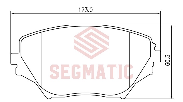 КОЛОДКИ ТОРМОЗНЫЕ ДИСКОВЫЕ SEGMATIC SGBP2745