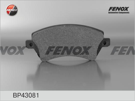 КОЛОДКИ ТОРМОЗНЫЕ ДИСКОВЫЕ FENOX BP43081