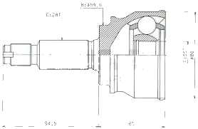 ШРУС ВНЕШНИЙ (НАРУЖНИЙ) IXAT X5T0088