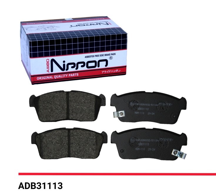 КОЛОДКИ ТОРМОЗНЫЕ ДИСКОВЫЕ ALLIED NIPPON ADB31113