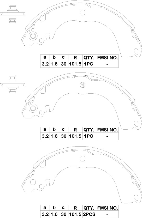 КОЛОДКИ ТОРМОЗНЫЕ БАРАБАННЫЕ PARAUT N283036