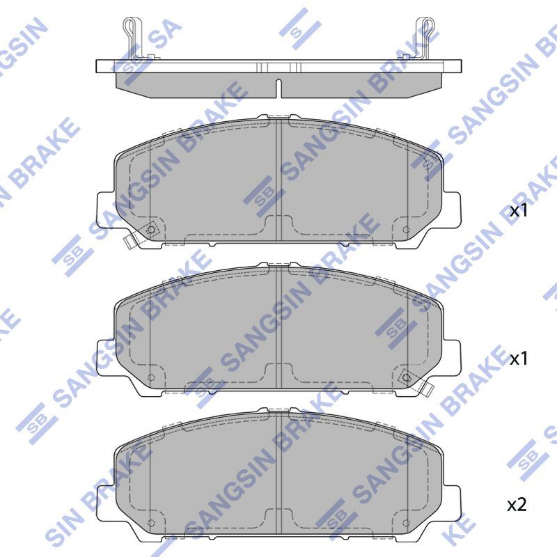 КОЛОДКИ ТОРМОЗНЫЕ ДИСКОВЫЕ SANGSIN BRAKE SP1448