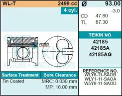 ПОРШЕНЬ ДВС TEIKIN 42185A STD