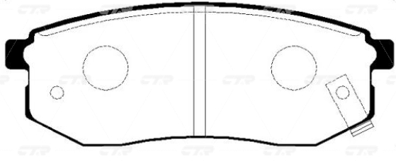 КОЛОДКИ ТОРМОЗНЫЕ ДИСКОВЫЕ CTR GK0465