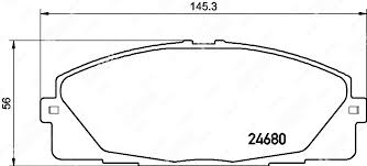 КОЛОДКИ ТОРМОЗНЫЕ ДИСКОВЫЕ IXAT X3P0173
