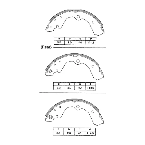 КОЛОДКИ ТОРМОЗНЫЕ БАРАБАННЫЕ ALLIED NIPPON ABS0505