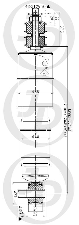 АМОРТИЗАТОР ПОДВЕСКИ JD JAA0305