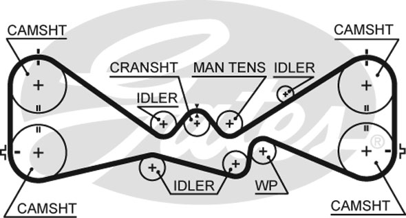 РЕМЕНЬ ГРМ GATES 5612XS