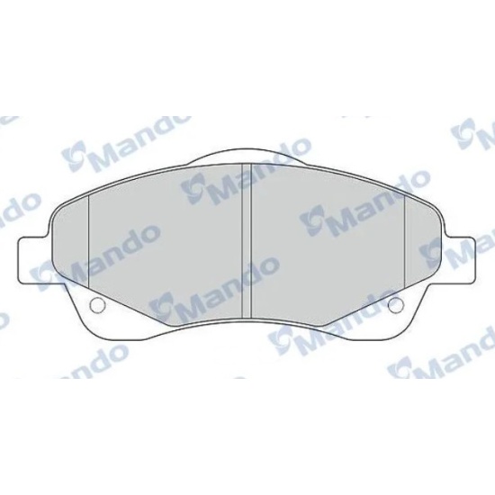КОЛОДКИ ТОРМОЗНЫЕ ДИСКОВЫЕ MANDO MPT42