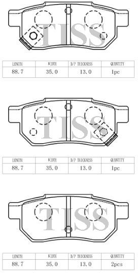 КОЛОДКИ ТОРМОЗНЫЕ ДИСКОВЫЕ PARAUT H282188Y