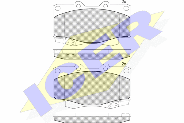 КОЛОДКИ ТОРМОЗНЫЕ ДИСКОВЫЕ Icer 141007