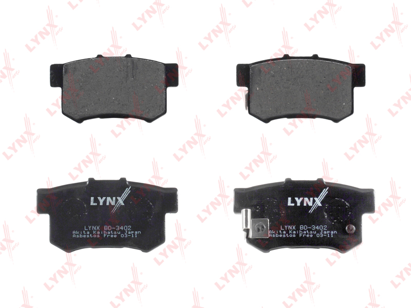 КОЛОДКИ ТОРМОЗНЫЕ ДИСКОВЫЕ LYNXauto BD3402