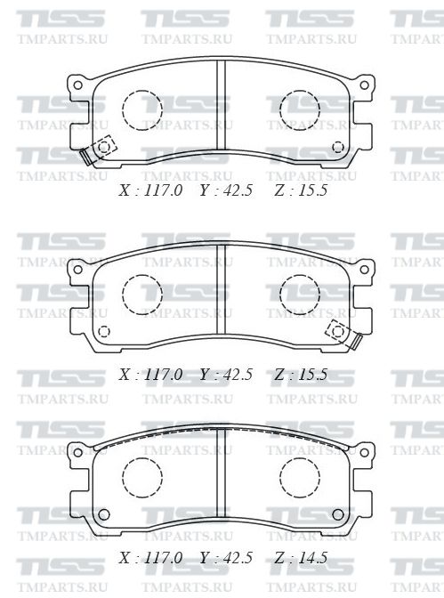 КОЛОДКИ ТОРМОЗНЫЕ ДИСКОВЫЕ PARAUT A282022Y