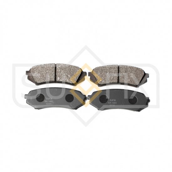 КОЛОДКИ ТОРМОЗНЫЕ ДИСКОВЫЕ SUFIX SX1481