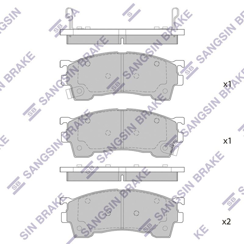 КОЛОДКИ ТОРМОЗНЫЕ ДИСКОВЫЕ SANGSIN BRAKE SP2018