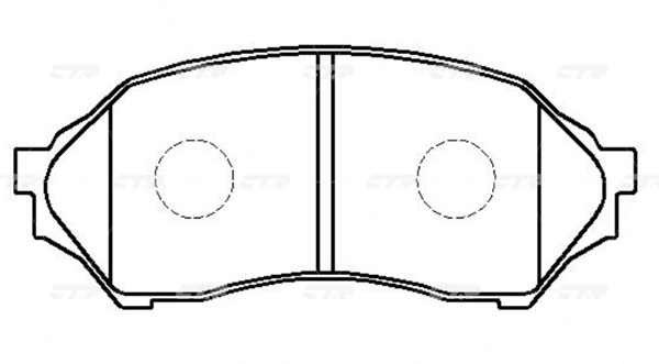 КОЛОДКИ ТОРМОЗНЫЕ ДИСКОВЫЕ CTR CKMZ1