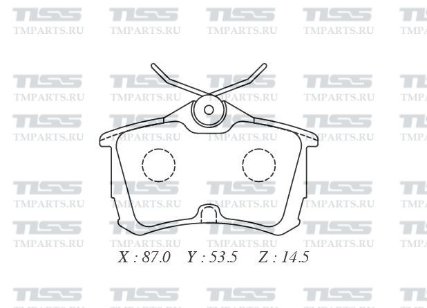КОЛОДКИ ТОРМОЗНЫЕ ДИСКОВЫЕ PARAUT H282095