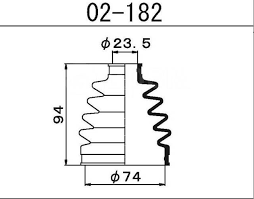 ПЫЛЬНИК ПРИВОДА MARUICHI 1-56 02182