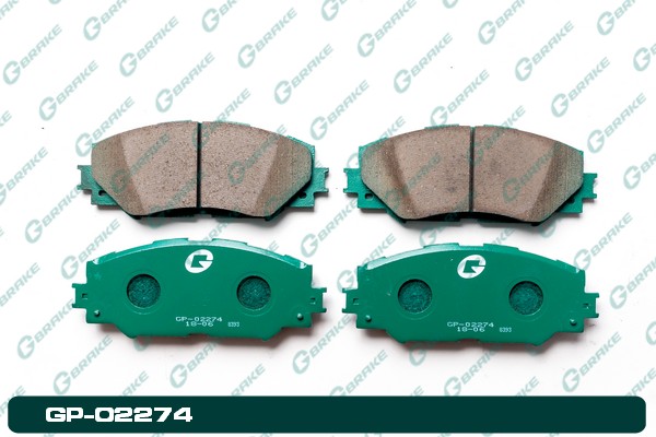 КОЛОДКИ ТОРМОЗНЫЕ ДИСКОВЫЕ G-BRAKE GP02274