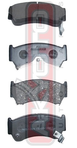 КОЛОДКИ ТОРМОЗНЫЕ ДИСКОВЫЕ Akyoto AKD1289