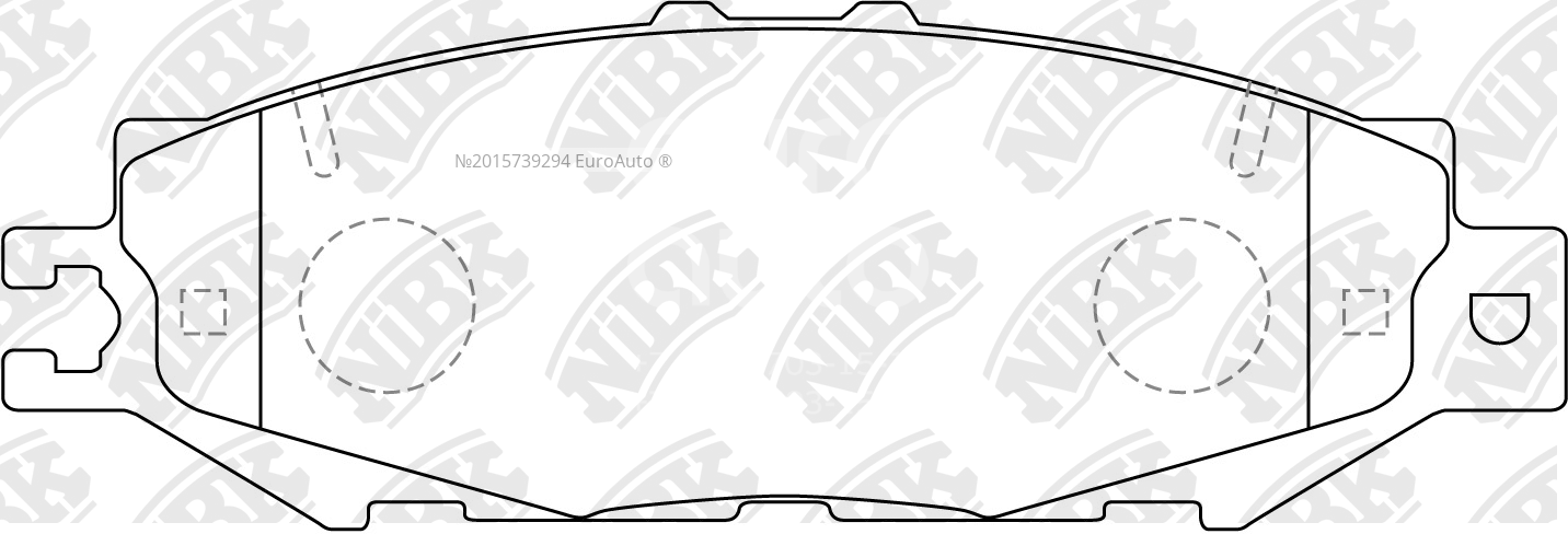 КОЛОДКИ ТОРМОЗНЫЕ ДИСКОВЫЕ NIBK PN1326