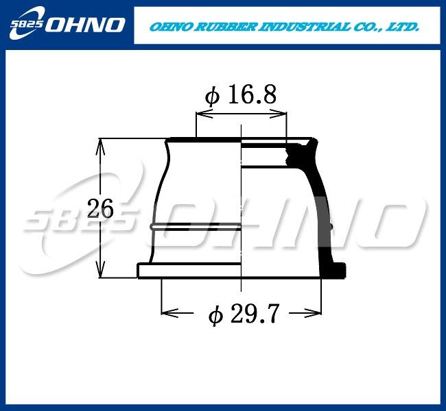 ПЫЛЬНИК РУЛЕВОГО НАКОНЕЧНИКА OHNO 5-825 DC1526