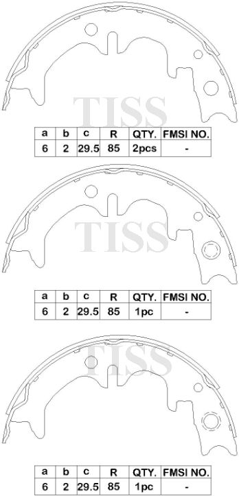 КОЛОДКИ РУЧНОГО ТОРМОЗА PARAUT T283689